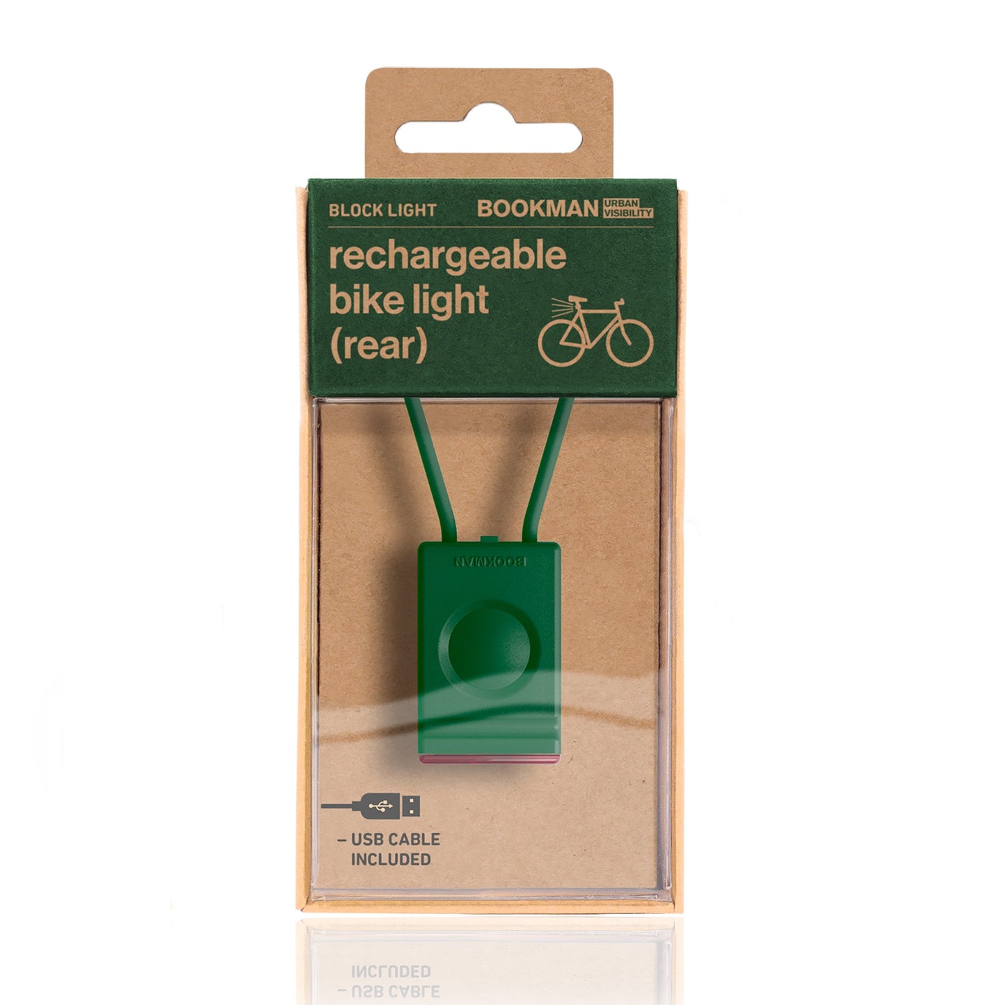 Ｂｌｏｃｋ　Ｌｉｇｈｔ　Ｒｅａｒ　自転車用ライトリア　Ｇｒｅｅｎ