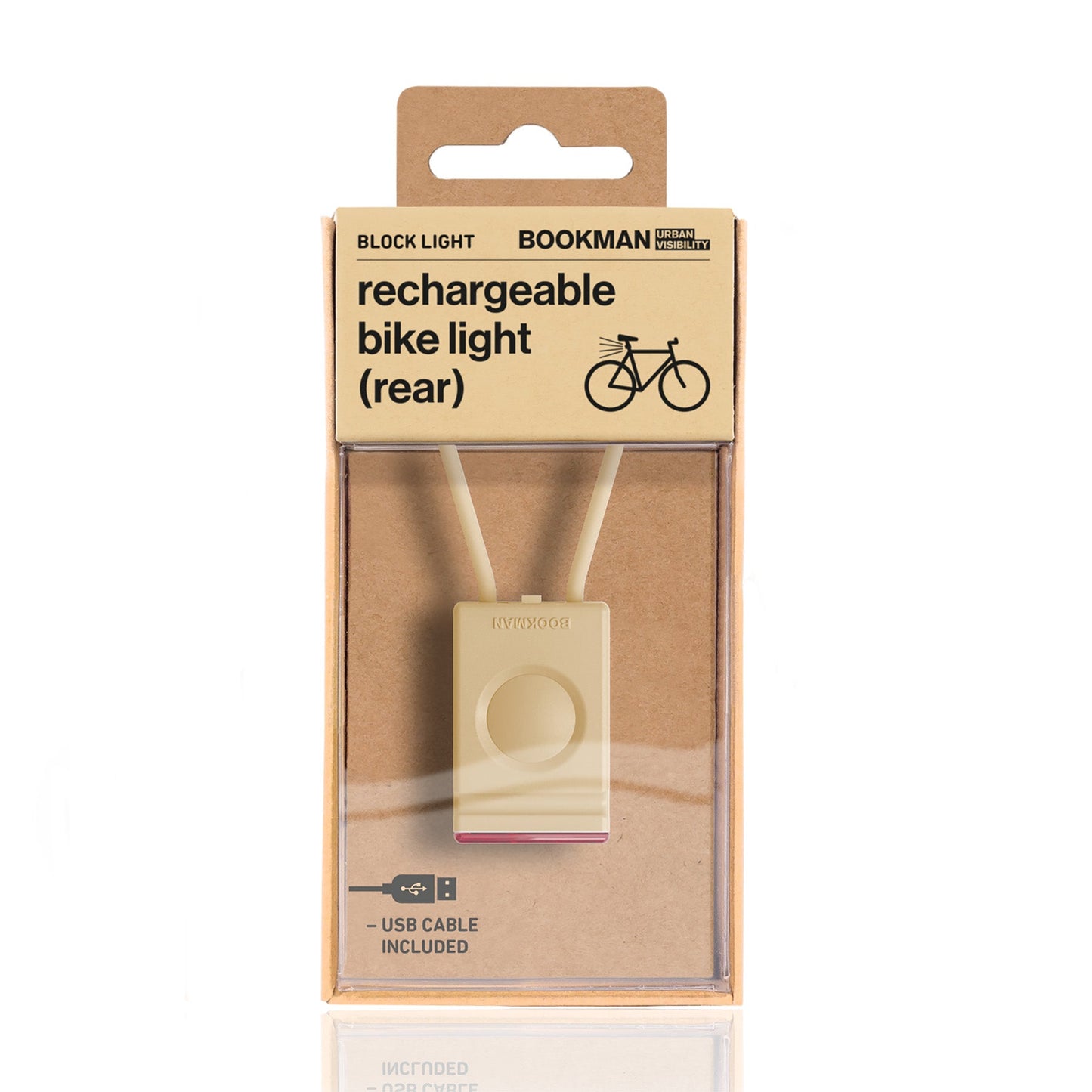Ｂｌｏｃｋ　Ｌｉｇｈｔ　Ｒｅａｒ　自転車用ライトリア　Ｂｅｉｇｅ