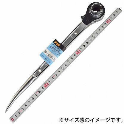 ＴＯＰ　両口ラチェットレンチ　復活　銀総磨キ