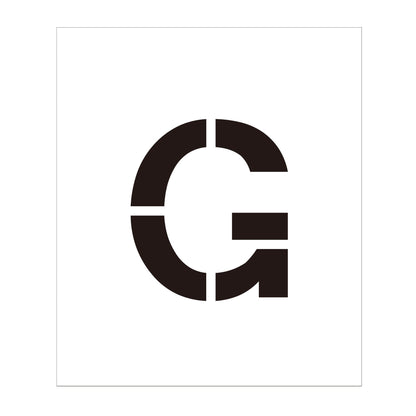 吹付けプレート　ステンシル　文字高３００　アルファベット　Ｇ　マグネット