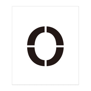 吹付けプレート　ステンシル　文字高１００　アルファベット　Ｏ　マグネット