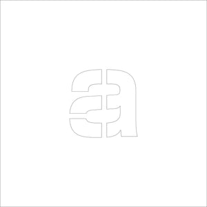 吹付けプレート　ステンシル　文字高３００　アルファベット小文字ａ　マグネット