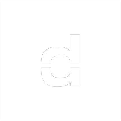 吹付けプレート　ステンシル　文字高２００　アルファベット小文字ｄ　マグネット