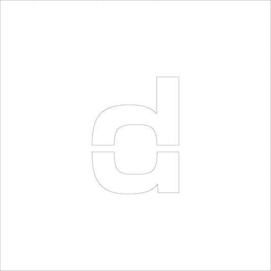 吹付けプレート　ステンシル　文字高３００　アルファベット小文字ｄ　マグネット
