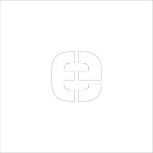 吹付けプレート　ステンシル　文字高３００　アルファベット小文字ｅ　マグネット