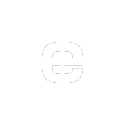 吹付けプレート　ステンシル　文字高３００　アルファベット小文字ｅ　マグネット