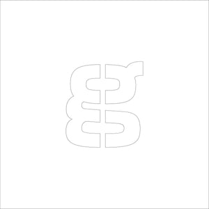 吹付けプレート　ステンシル　文字高５０　アルファベット小文字ｇ　マグネット