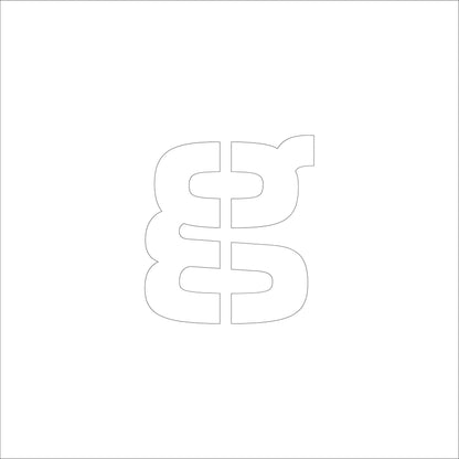 吹付けプレート　ステンシル　文字高１５０　アルファベット小文字ｇ　マグネット