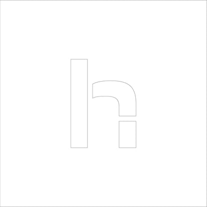 吹付けプレート　ステンシル　文字高１５０　アルファベット小文字ｈ　マグネット