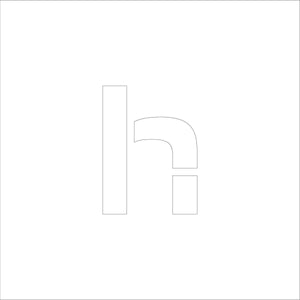 吹付けプレート　ステンシル　文字高７５　アルファベット小文字ｈ　マグネット
