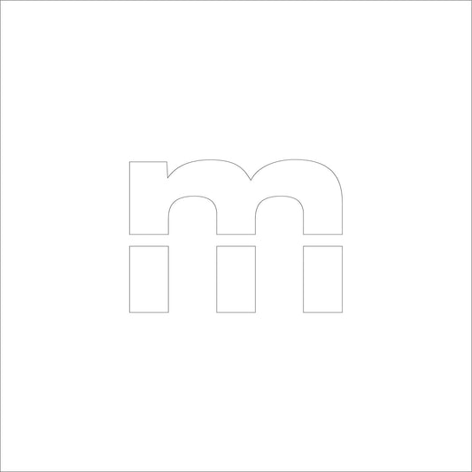 吹付けプレート　ステンシル　文字高２００　アルファベット小文字ｍ　マグネット