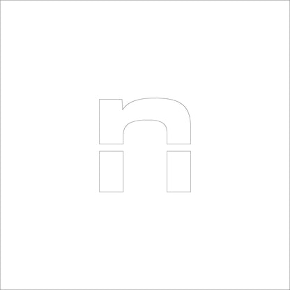 吹付けプレート　ステンシル　文字高１５０　アルファベット小文字ｎ　マグネット
