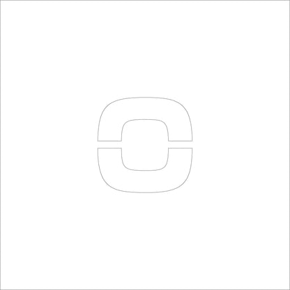 吹付けプレート　ステンシル　文字高１００　アルファベット小文字ｏ　マグネット