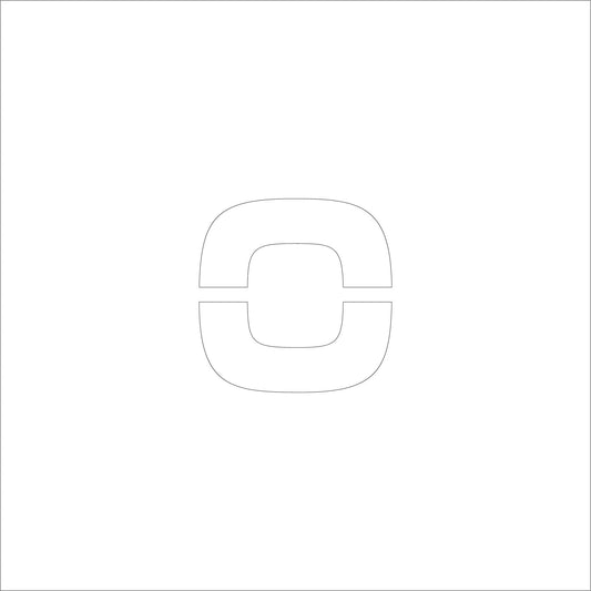 吹付けプレート　ステンシル　文字高２００　アルファベット小文字ｏ　マグネット