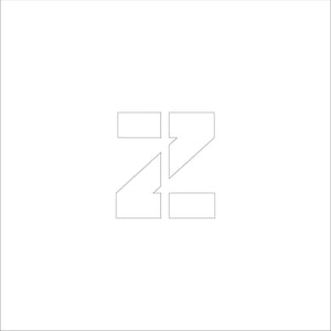 吹付けプレート　ステンシル　文字高３００　アルファベット小文字ｚ　マグネット