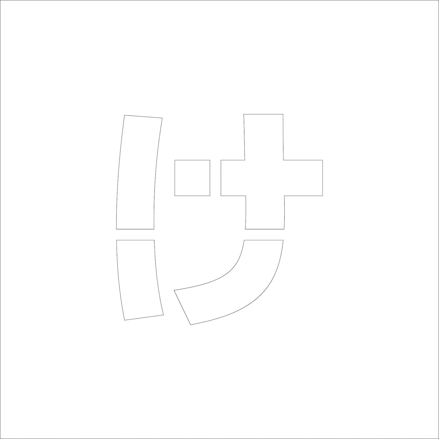 吹付けプレート　ステンシル　文字高３００　ひらがな　け　マグネット