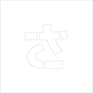 吹付けプレート　ステンシル　文字高１５０　ひらがな　さ　マグネット