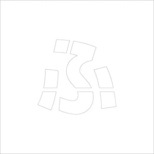 吹付けプレート　ステンシル　文字高２００　ひらがな　ふ　マグネット