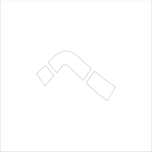 吹付けプレート　ステンシル　文字高１５０　ひらがな　へ　マグネット