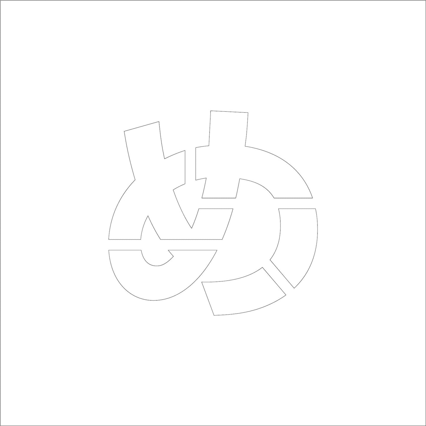 吹付けプレート　ステンシル　文字高３００　ひらがな　め　マグネット