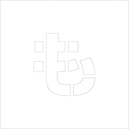 吹付けプレート　ステンシル　文字高３００　ひらがな　も　マグネット