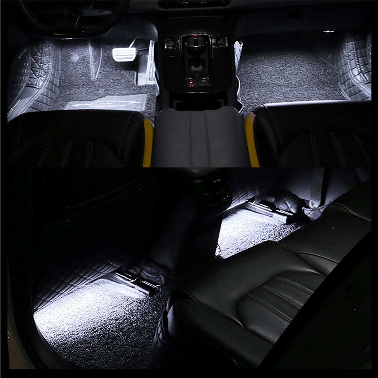 デジタルランド　ＬＥＤフットランプ　テープライト　車載　足元灯　おしゃれ　白色