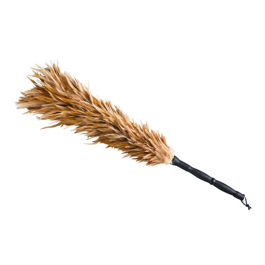 カー用品　毛ばたき　鶏毛　６６cm