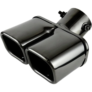 カー用品　マフラーカッターツイン　ガンメタ