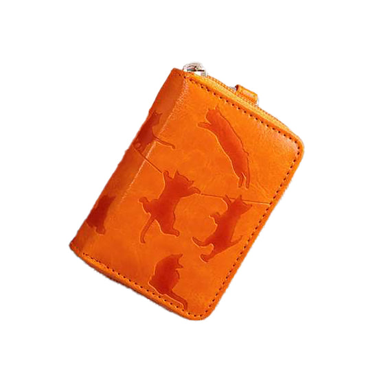 カー用品　ねこいっぱい　カードも入るスマートキーケース