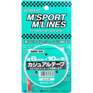 カー用品　カジュアルテープ　ＲＥ　幅６ｍｍ×１０ｍ巻