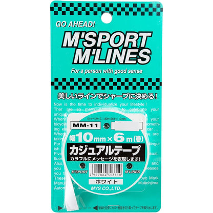 カー用品　カジュアルテープ　ＷＨ　幅１０ｍｍ×６ｍ巻