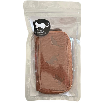 やっぱり猫が好き　スマートキーケース　ブラウン