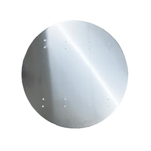 標識用アルミ基板　丸型　平リブ２段　素地　Φ600　厚さ2.0mm