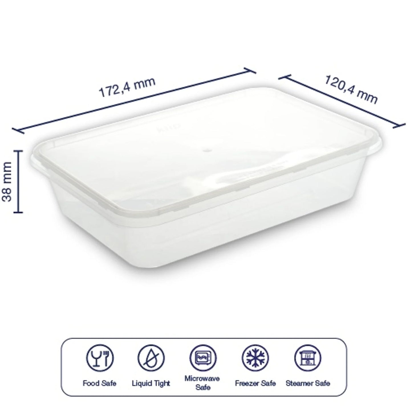 Ｋｉｉｐ　ＳＬａｐｐｅＲ　キープスラッパー　保存容器　長方形　５００ｍｌ　３００個入り