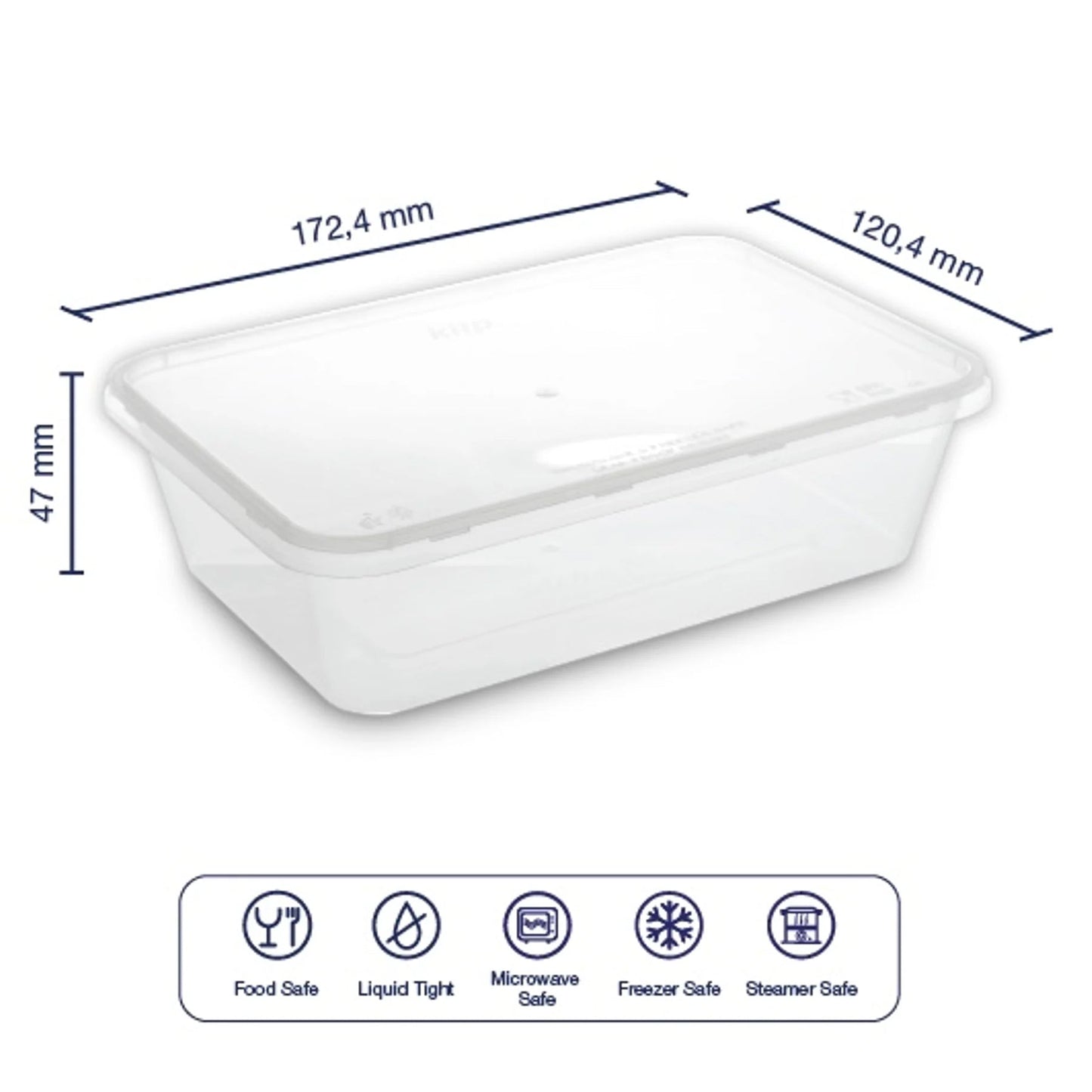 Ｋｉｉｐ　ＳＬａｐｐｅＲ　キープスラッパー　保存容器　長方形　６５０ｍｌ　２５0個入り