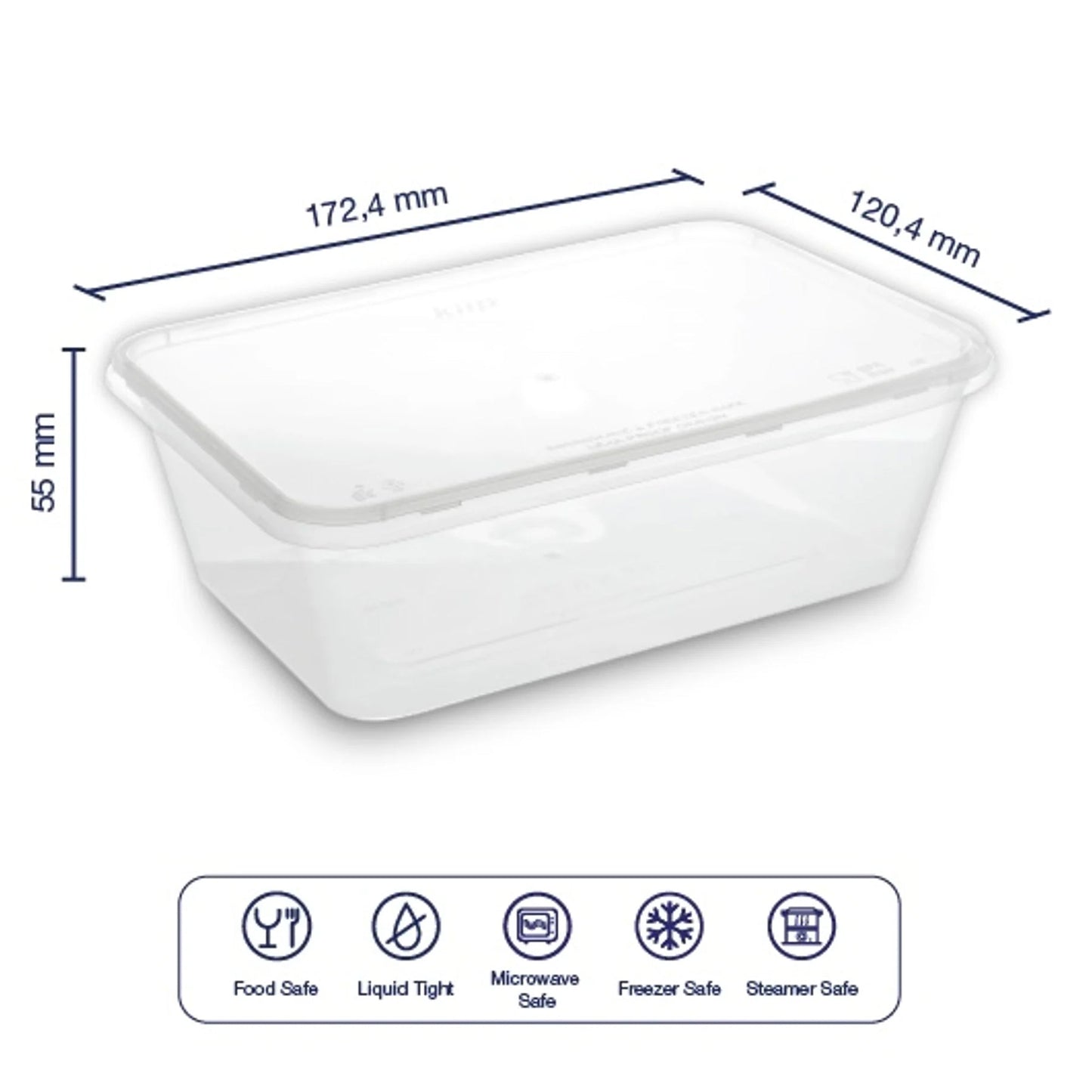 Ｋｉｉｐ　ＳＬａｐｐｅＲ　キープスラッパー　保存容器　長方形　７５０ｍｌ　３００個入り