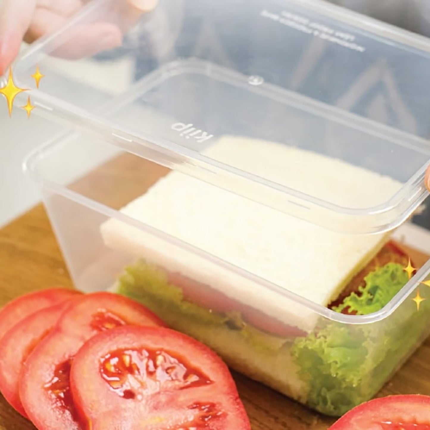 Ｋｉｉｐ　ＳＬａｐｐｅＲ　キープスラッパー　保存容器　長方形　１０００ｍｌ　３００個入り