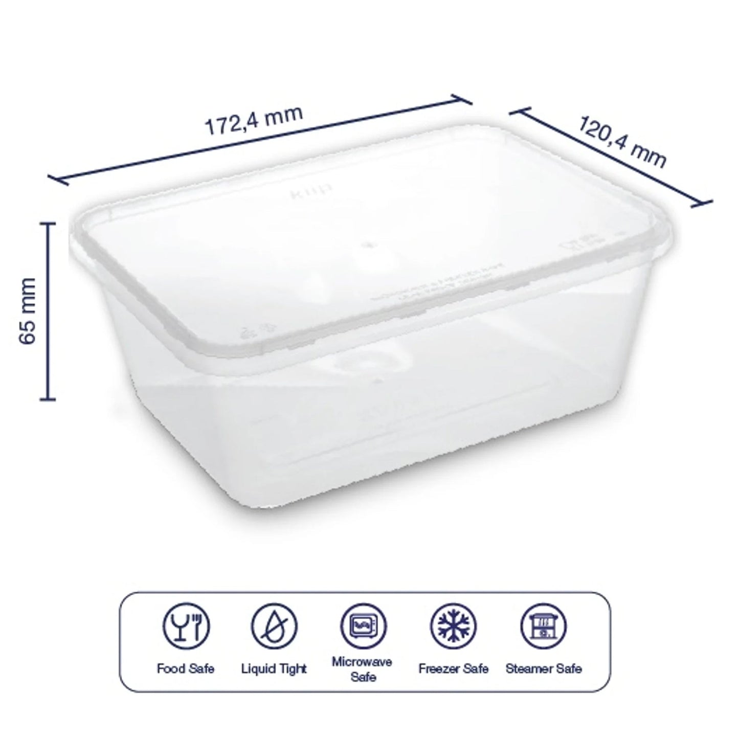 Ｋｉｉｐ　ＳＬａｐｐｅＲ　キープスラッパー　保存容器　長方形　１０００ｍｌ　３００個入り