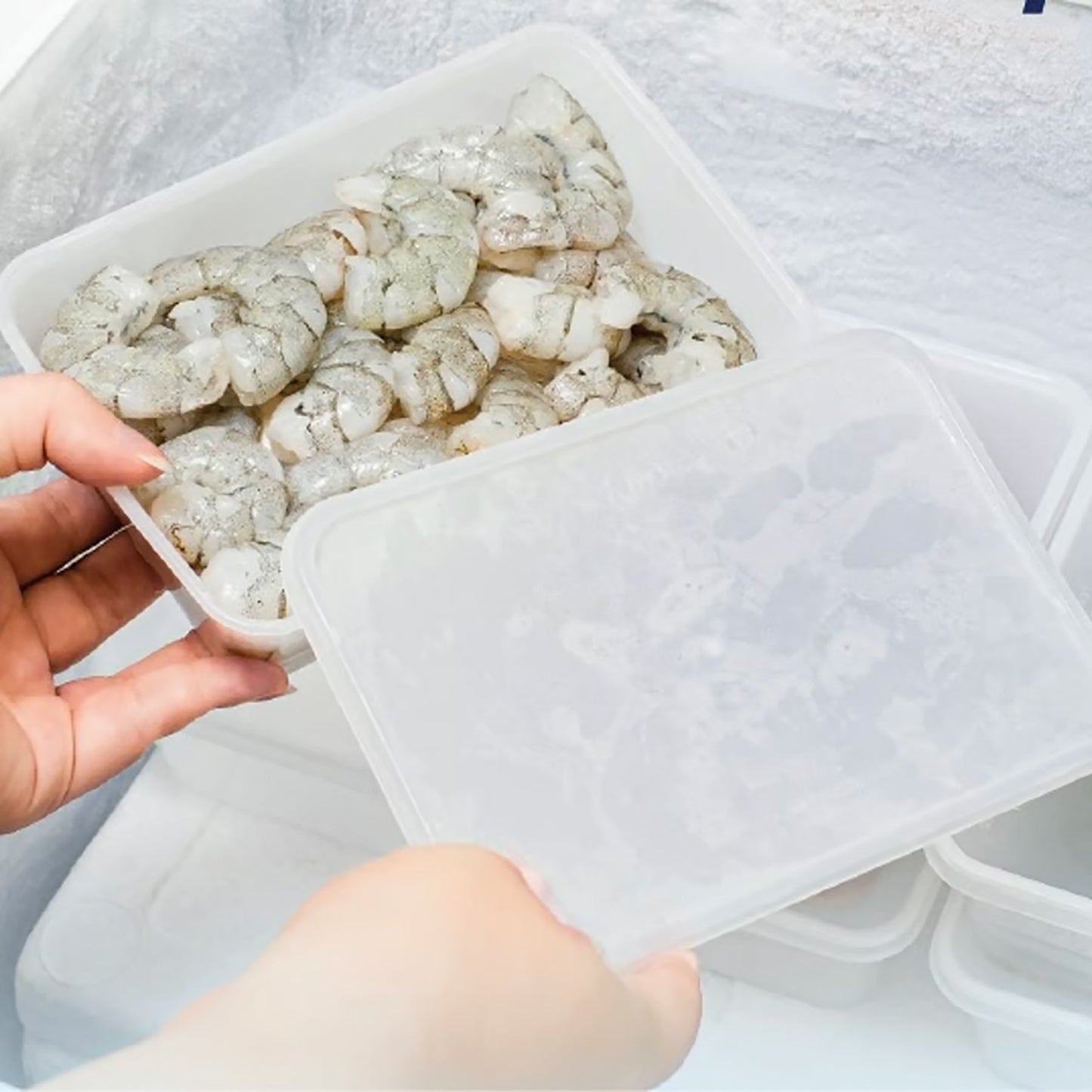 Ｋｉｉｐ　ＳＬａｐｐｅＲ　キープスラッパー　保存容器　長方形　Ｆｒｏｚｅｎタイプ　１０００ｍｌ　２５０個入り