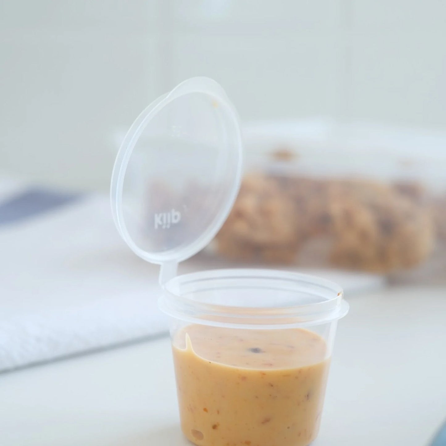 Ｋｉｉｐ　ＳＬａｐｐｅＲ　キープスラッパー　保存容器　丸形　Ｓａｕｃｅタイプ　２５ｍｌ　１２００個入り