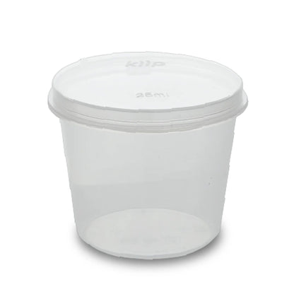 Ｋｉｉｐ　ＳＬａｐｐｅＲ　キープスラッパー　保存容器　丸形　Ｓａｕｃｅタイプ　２５ｍｌ　１２００個入り