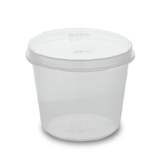 Ｋｉｉｐ　ＳＬａｐｐｅＲ　キープスラッパー　保存容器　丸形　Ｓａｕｃｅタイプ　２５ｍｌ　１２００個入り