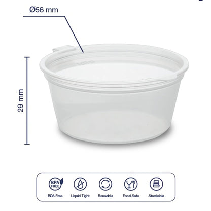 Ｋｉｉｐ　ＳＬａｐｐｅＲ　キープスラッパー　保存容器　丸形　Ｓａｕｃｅタイプ　３５ｍｌ　１２００個入り