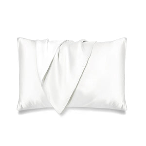 シルク枕カバー　片面シルク　封筒式　４３×６３ｃｍ　アイボリー