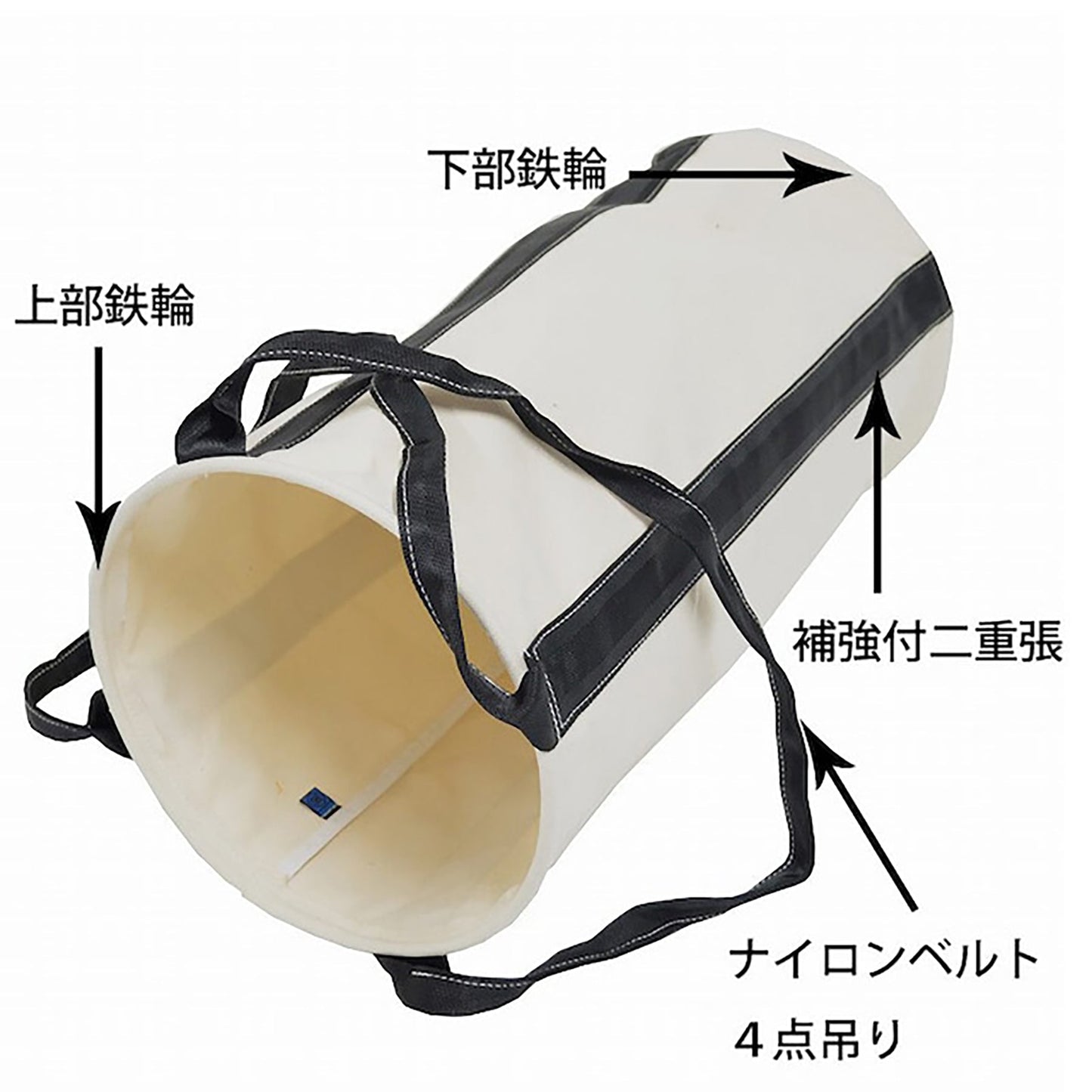 帆布大型工具袋　３０ｃｍ×６０ｃｍ