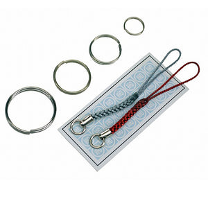 各命札　ストラップ　アタッチメント　灰／小豆