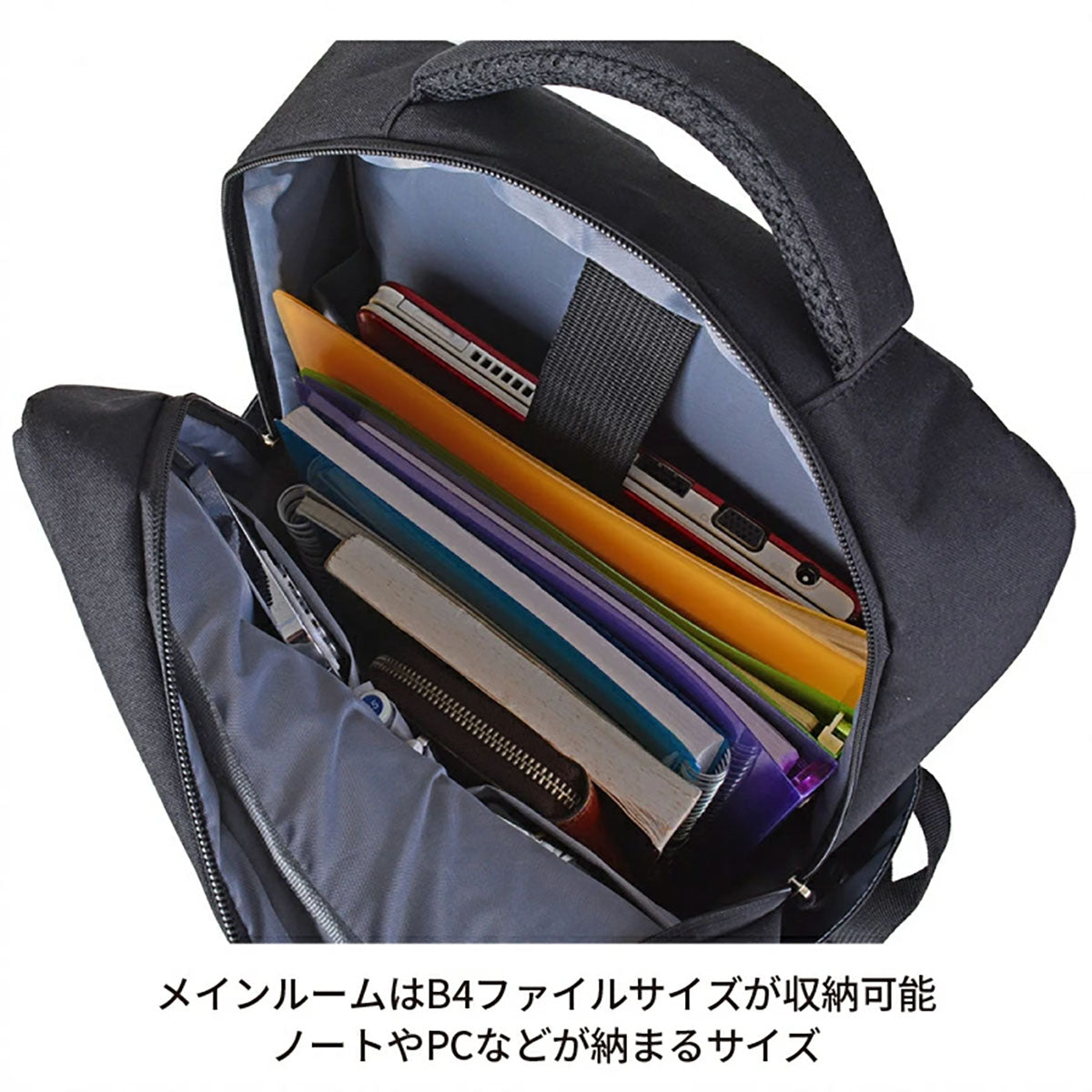 ＣＡＰＴＡＩＮ　ＳＴＡＧ　軽量ＰＣリュック　ビジネスバッグ　Ｍ　ブラック　１３４０