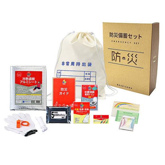 Ａ４ボックス難燃性ｄｅ持出袋１２点セット