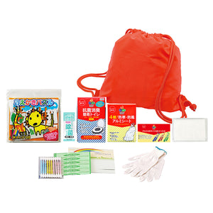 小さめｄｅ巾着リュック１０点　防災用セット