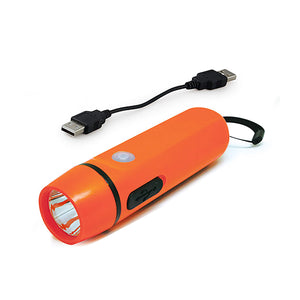 ダイナモ＆ＵＳＢ充電ライト　オレンジ